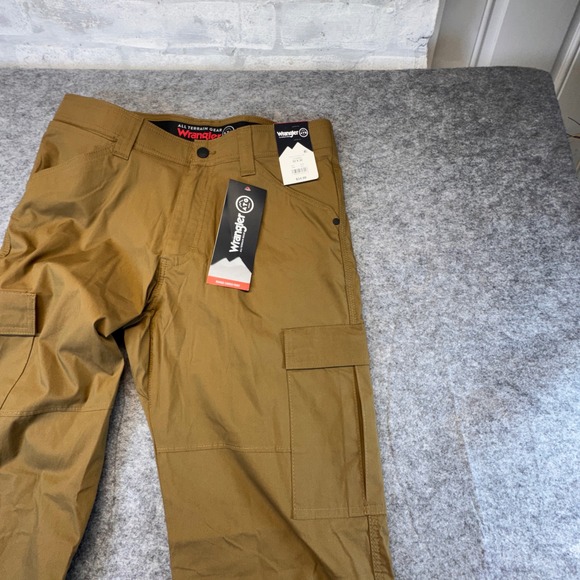 Wrangler ATG Mens Range Cargo Pants 32x32 Brown Stretch Hiking Utility 112359932 - Picture 6 of 15